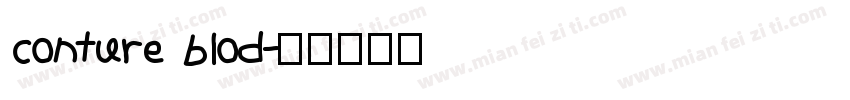 conture blod字体转换